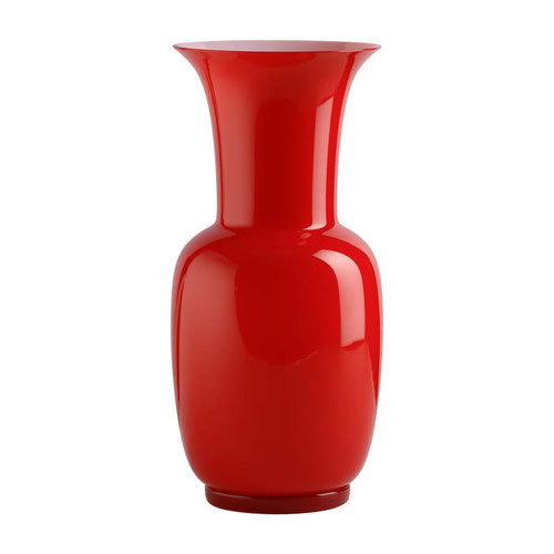 Vase Venini in rot, Vorderansicht