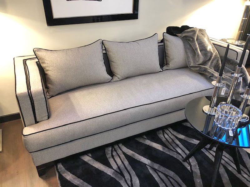 Sofa CLIVE. B.160 - 300 x T.90 x H.73x SH.43 cm