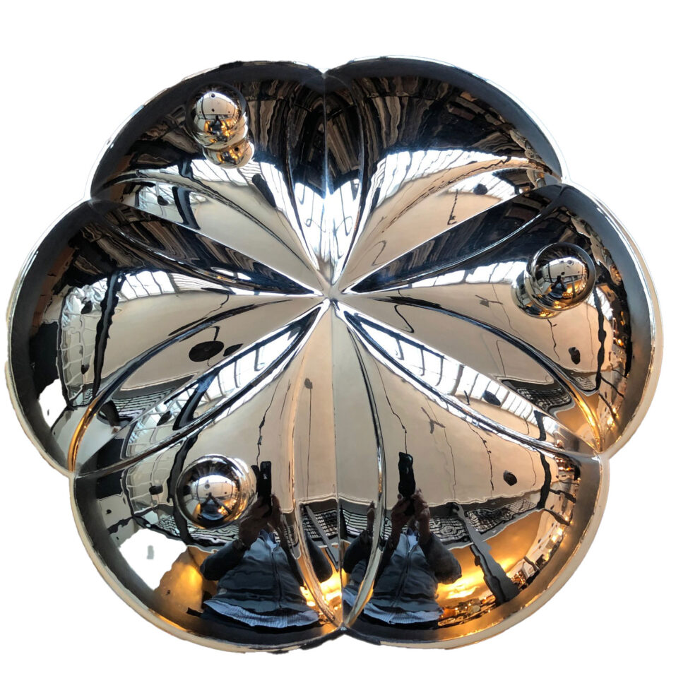 Versilberte Art déco Schale WMF, Unterseite